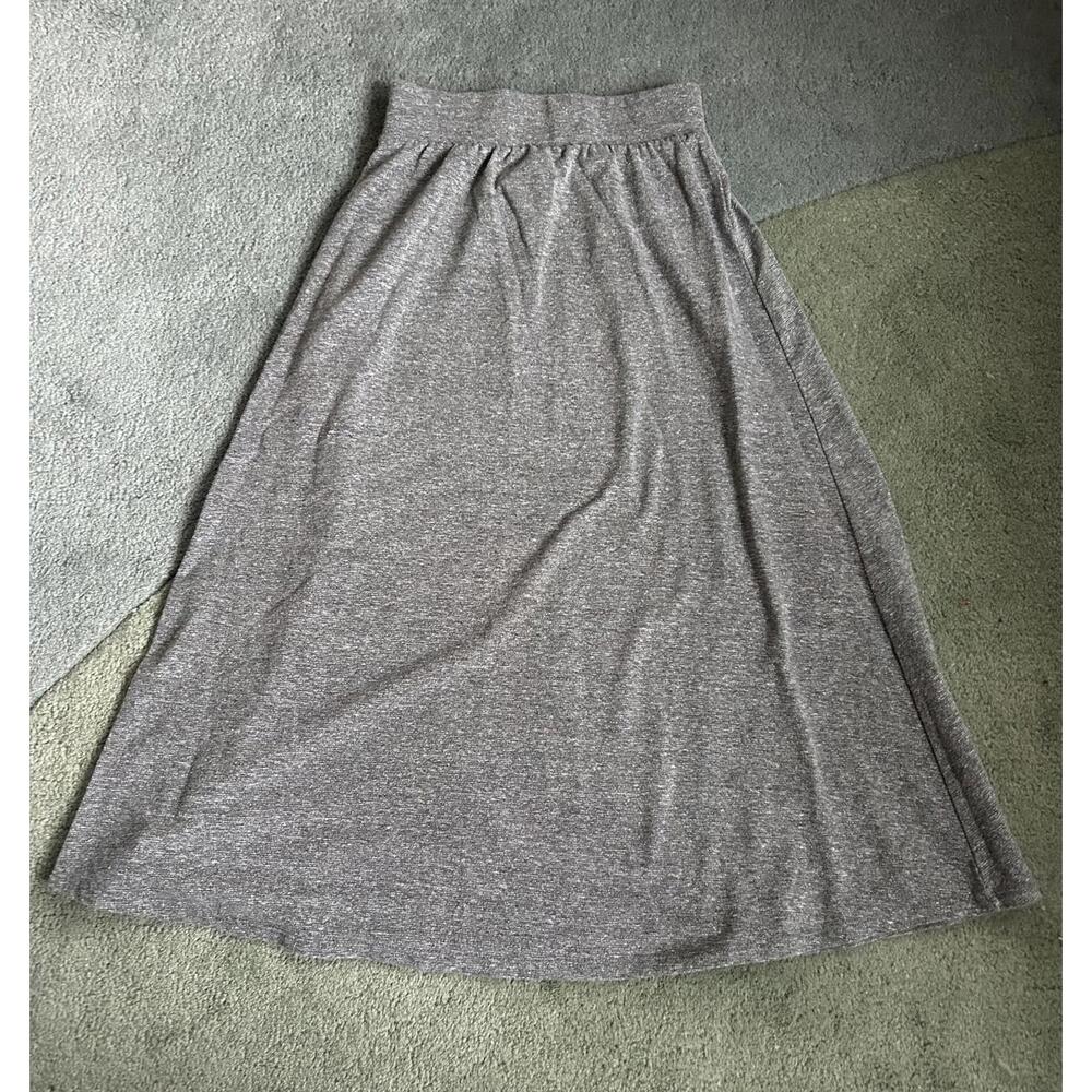 Cat & Jack Gray Casual Midi Skirt